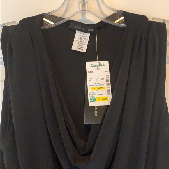 NWT black cowl neck tank - Picture 2 of 2